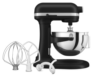 Robot de bucatarie KitchenAid Heavy Duty 5,2 L, negru mat, design robust