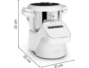 Robot de bucatarie multifunctional Moulinex Companion HF8401F1, 3L, 12 programe, gri - Img 7