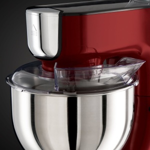 Robot de bucatarie Russell Hobbs Multi [Masina de framantat si mixer / tocator din sticla de 1,5 l] Desire Red (3 instrumente de amestecare, bol de amestecare din otel inoxidabil 2,5 kg amestecare / 2 kg aluat de drojdie) Agitator planetar 23480-56 - Img 3