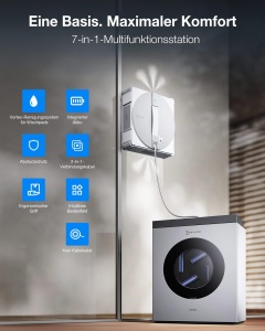 Robot de curatare feronerie ECOVACS WINBOT W3 OMNI, curatare automata, tehnologie TruEdge - Img 5