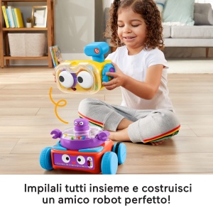 Robot de jucarie Fisher-Price 4-in-1 Linus pentru bebelusi si copii, activitati interactive - Img 4