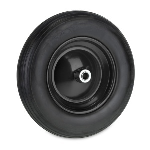 Roda pentru carucior Relaxdays 3.50-8, cauciuc solid, negru, capacitate 100 kg