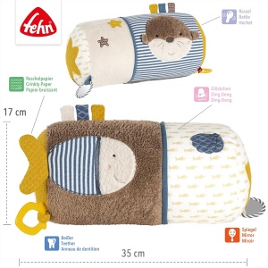 Rola de joaca pentru bebelusi Fehn Otter - Design amuzant, cu functii de joaca - Img 4