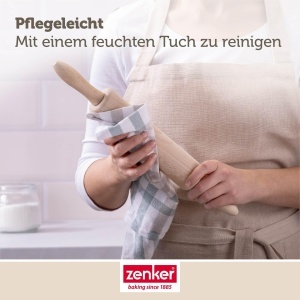 Rola de Teig Zenker din Buchenholz, 23 cm, Ergonomica, Bej - Img 7