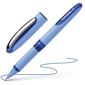 Roller cu cerneala Schneider 183503, 0.5 mm, albastru, cu grip ergonomic - Img 3