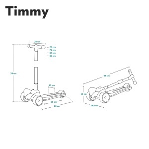 Roller pentru echilibru LIONELO Timmy, pentru copii 3-50 kg, cu lumini LED - Img 10