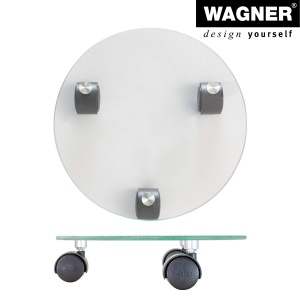 Roller pentru plante WAGNER 20016501 din sticla, diametru 28 cm, cu 3 roti - Img 5