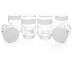 Rommelsbacher JG 8 borcane de schimb pentru iaurt pentru JG 40, 8 bucati, alb