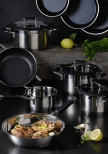 Rosle Silence Pro Servierpfanne 28 cm Inox Manere izolate ArgintiuNegru - Img 2