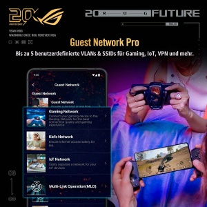 Router Gaming ASUS ROG Rapture GT-BE98, WiFi 7, 25Gbps, Quad-Band - Img 5
