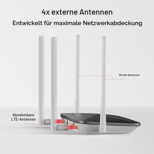 Router LTE Mercusys MB135-4G, Dual Band WLAN AC1200, 4G Cat4, 150 Mbits - Img 7