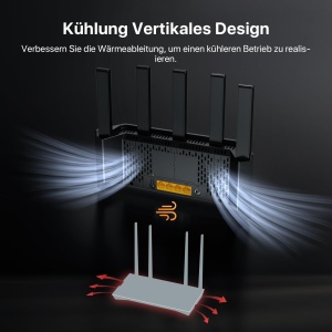 Router Wi-Fi 7 Tenda RE6L Pro, Dual-Band 5011 Mbps, 5 Antene - Img 5
