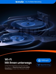Router WLAN Dual-Band Tenda AC10, Gigabit 1200 MBits, 4 Porturi LAN - Img 6