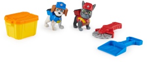 Rubble & Crew - Set de figurine de actiune cu figurine de caine Charger & Wheeler, 2 jucarii de constructie si 85g Kinetic Sand Build-it-Sand, jucarii potrivite pentru copiii de la 3 ani si mai mari - Img 8
