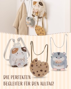 Rucsac pentru copii NICI mymochi Katze Angy 23x21x9cm alb, design Kawaii - Img 5