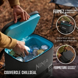 Rucsac racitor Ninja FrostVault Go 23L pentru 36 doze, gri - Img 4