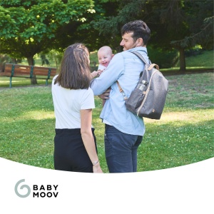 Rucsac scutec Babymoov Le Pyla Smokey - volum de depozitare 17l, deschidere valiza 180 grade, hidrofug - Img 7
