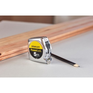 Ruleta de masurare Stanley Powerlock 5m, latime 19mm, cu protectie Mylar - Img 4