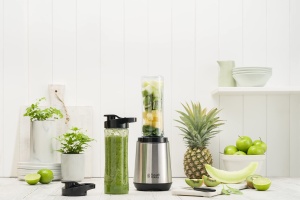 Russell Hobbs Blender - Stand Mixer & Smoothie Maker to go [motor de putere de 23.500 rpm] incl. 2x ulcior de blender 600ml (fara BPA, masina de spalat vase si rezistent la rupere incl. capac) Tocator, otel inoxidabil, 23470-56 - Img 7