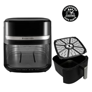 Russell Hobbs Hot Air Fryer XXL 8.3L Rapid AirFryer [carcasa compacta, 9 programe] SatisFry (poate fi spalat in masina de spalat vase, max 200degC, friteuza fara ulei, ecran tactil, gratar, coacere, prajire etc.) 27632-56 - Img 9