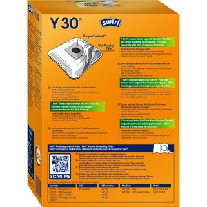 Sac de aspirator Swirl Y 30 EcoPor, 4 bucati, filtrare 99,99, material reciclabil - Img 2