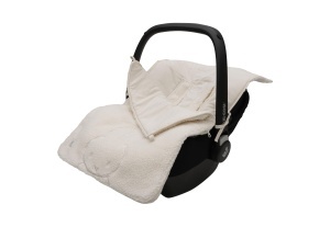 Sac de dormit pentru bebelusi Jollein Miffy Teddy, Oatmeal, pentru scaune auto si carucioare