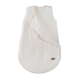 Sac de dormit pentru bebelusi Roba Seashells, 70 cm, din bumbac organic, alb - Img 3