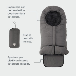 Sac de dormit universal Nuvita 9905 Junior One pentru scaune auto, bej, pentru copii 6-36 luni - Img 5