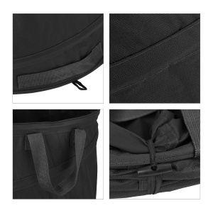 Sac de frunze Relaxdays, set 3 bucati, 85 L, auto-erectabil, negru - Img 8