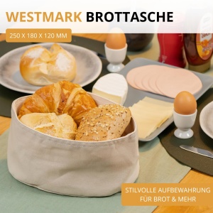 Sac de Paine Westmark Oval, 25 x 18 cm, Culoare Hellbeige, Material Bumbac si Poliester - Img 2