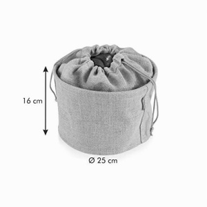 Sac pentru legume Tescoma 4FOOD, 8.5 l, din jute, cu inchidere prin snur - Img 5
