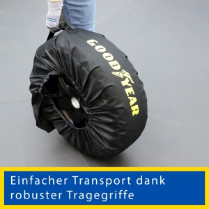 Sac pentru transport si depozitare anvelope Goodyear, 4 bucati, 600D, negru - Img 4