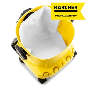 Saci de filtrare netesute originale Karcher KFI 487: 4 bucati, 2 straturi, extrem de rezistente la rupere si robuste, se potrivesc perfect pentru aspiratoarele umede/uscate Karcher - Img 2
