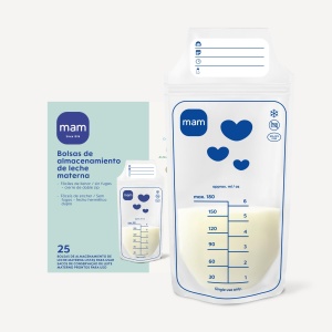 Sacosa pentru stocarea laptelui matern MAM, 180 ml, 25 bucati - Img 1