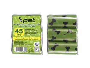 Sacose igienice pentru caini BEPER C207PET012, parfumate, 45 bucati, rezistente, verzi - Img 6