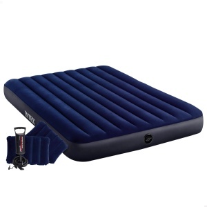Saltea aer Intex 64765, 2 persoane, 203 x 152 x 25 cm, cu 2 perne