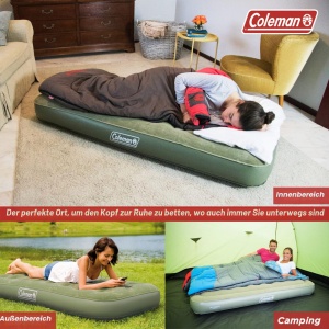 Saltea gonflabila Coleman Comfort Single, 188 x 85 cm, 148 kg, verde - Img 7