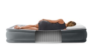 Saltea gonflabila Intex Twin Comfort-Plush 99 cm x 191 cm cu pompa electrica - Img 7