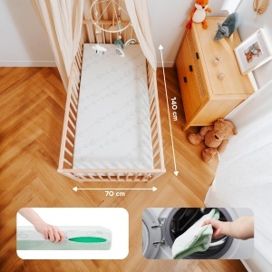 Saltea pentru bebelusi Babymoov CosyLite 70x140 cm, Antibacteriana, 10 cm - Img 6