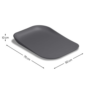 Saltea pentru schimbat bebelusi hauck 70 x 50 cm, culoare antracit - Img 9