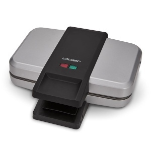 Sandwich maker Cloer 6259 900 W pentru 2 paine prajita impartite in diagonala paine prajita americana umpluturi XXL argintiu - Img 5
