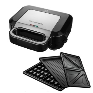 Sandwich Maker Russell Hobbs Creations 3-in-1 26810-56 Placi Antiaderente Negru
