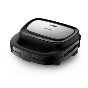 Sandwichmaker Philips 5000-Serie HD235080, 750W, 3 in 1, Negru - Img 2