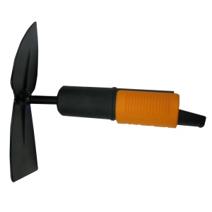 Sapa dubla Fiskars QuikFit 1000734 otel negruportocaliu lungime 185 cm
