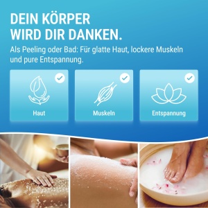 Sare de baie Maxxi Clean 900 g, 100 pura, pentru relaxare si exfoliere - Img 2