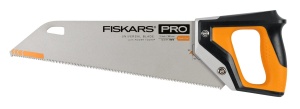 Saw Handsaw Fiskars Pro, 38 cm, negruorange, pentru lemn si PVC