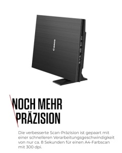 Scaner Canon Lide 400 (suport plat A4, senzor CIS, 4.800 x 4.800 DPI, sursa de alimentare USB, 5 butoane de scanare, suport pentru plasare verticala) negru - Img 10