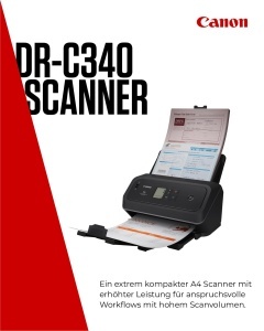 Scanner documente Canon imageFORMULA DR-C340, A4, 40 paginiminut, design compact - Img 2
