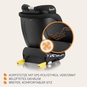 Scaun auto copii Lionelo Navy i-Size 360deg 40-150 cm ISOFIX reglabil confortabil - Img 4