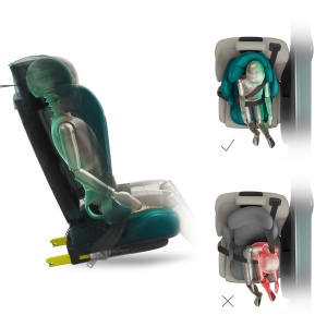 Scaun auto Kinderkraft UNITY 2 i-Size pliabil 100-150 cm gri reglare tetiera si spatar - Img 8